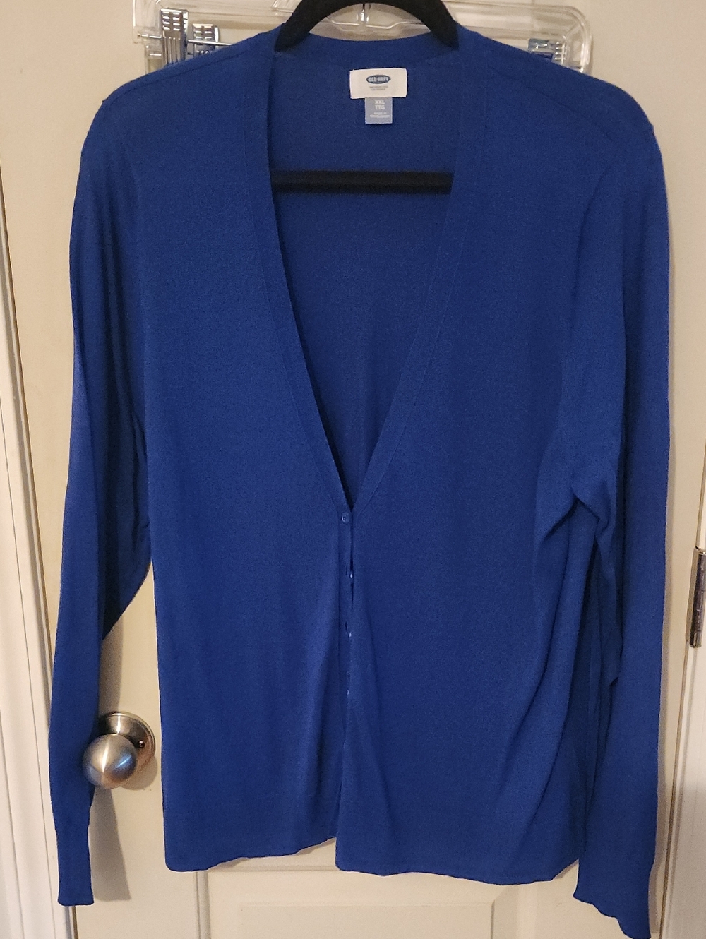 Old Navy Royal Blue V-Neck Button-Front Cardigan